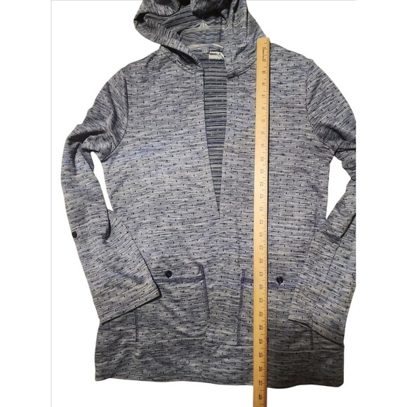Kim Rogers Women’s Small Blue Cardigan Hoodie Long Sleeve Open Front Pockets - Picture 3 of 6